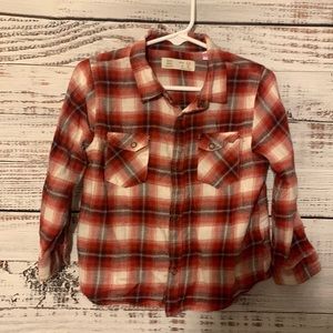 Boy red and black button up from Zara size 2/3